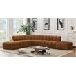 Meridian Furniture Arc Saddle Velvet Modular Sectional