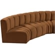 Meridian Furniture Arc Saddle Velvet Modular Sectional