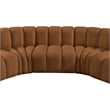 Meridian Furniture Arc Saddle Velvet Modular Sectional