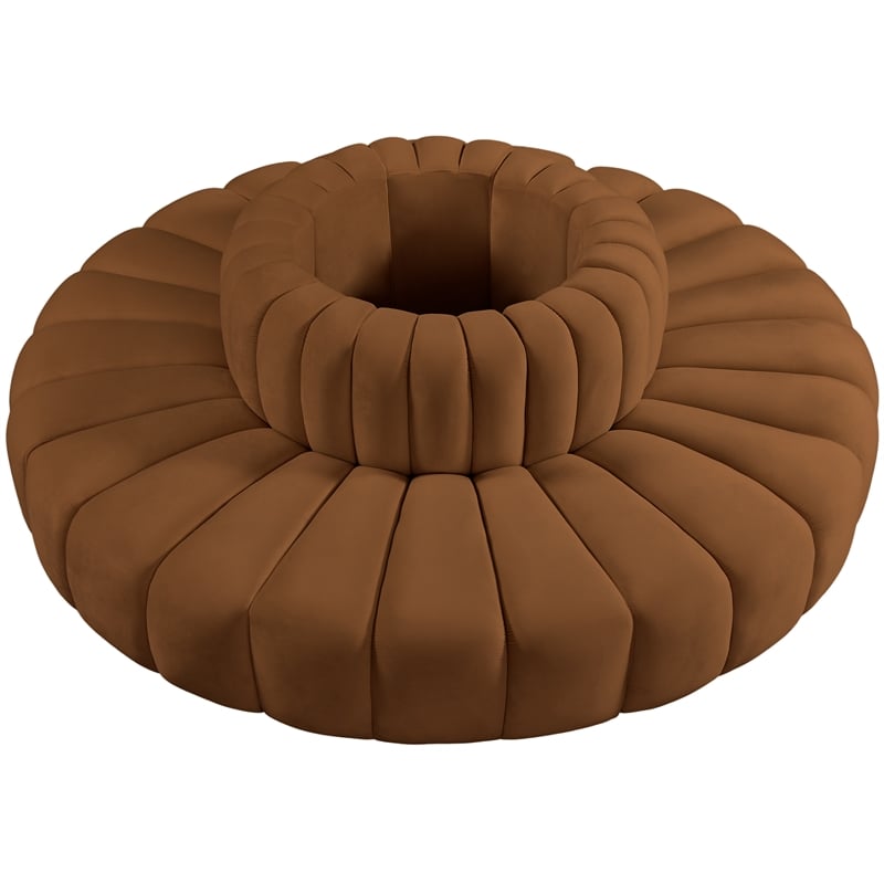 Meridian Furniture Arc Saddle Velvet Modular Sectional