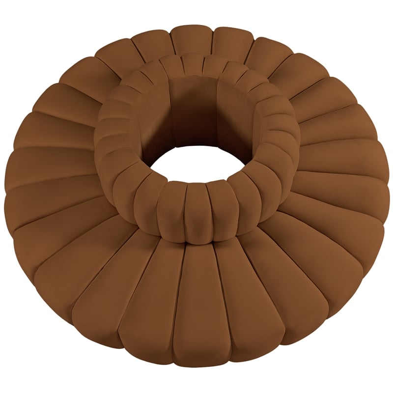 Meridian Furniture Arc Saddle Velvet Modular Sectional