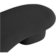 Meridian Furniture Luka Black Boucle Fabric Bench