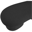 Meridian Furniture Luka Black Boucle Fabric Bench