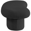 Meridian Furniture Luka Black Boucle Fabric Bench