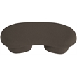Meridian Furniture Luka Brown Boucle Fabric Bench