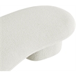 Meridian Furniture Luka Cream Boucle Fabric Bench