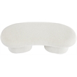 Meridian Furniture Luka Cream Boucle Fabric Bench
