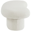 Meridian Furniture Luka Cream Boucle Fabric Bench