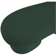 Meridian Furniture Luka Green Boucle Fabric Bench