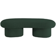 Meridian Furniture Luka Green Boucle Fabric Bench