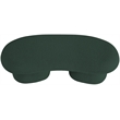 Meridian Furniture Luka Green Boucle Fabric Bench