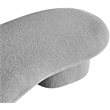 Meridian Furniture Luka Grey Boucle Fabric Bench