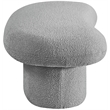 Meridian Furniture Luka Grey Boucle Fabric Bench