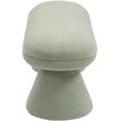 Meridian Furniture Drum Mint Faux Shearling Teddy Fabric Bench
