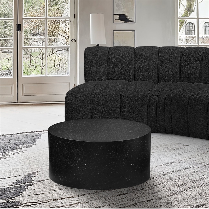 Meridian Furniture Terrazzo Black Coffee Table