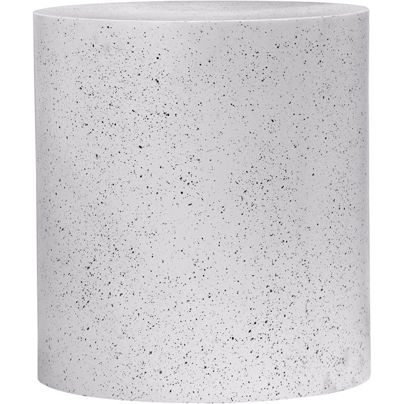 Meridian Furniture Terrazzo White End Table