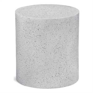 Meridian Furniture Terrazzo White End Table