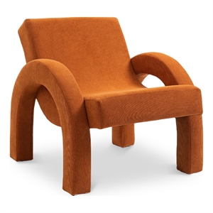 Meridian Furniture Corduroy Cognac Corduroy Fabric Accent Chair