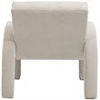 Meridian Furniture Corduroy Cream Corduroy Fabric Accent Chair