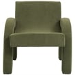 Meridian Furniture Corduroy Green Corduroy Fabric Accent Chair