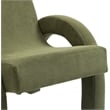 Meridian Furniture Corduroy Green Corduroy Fabric Accent Chair