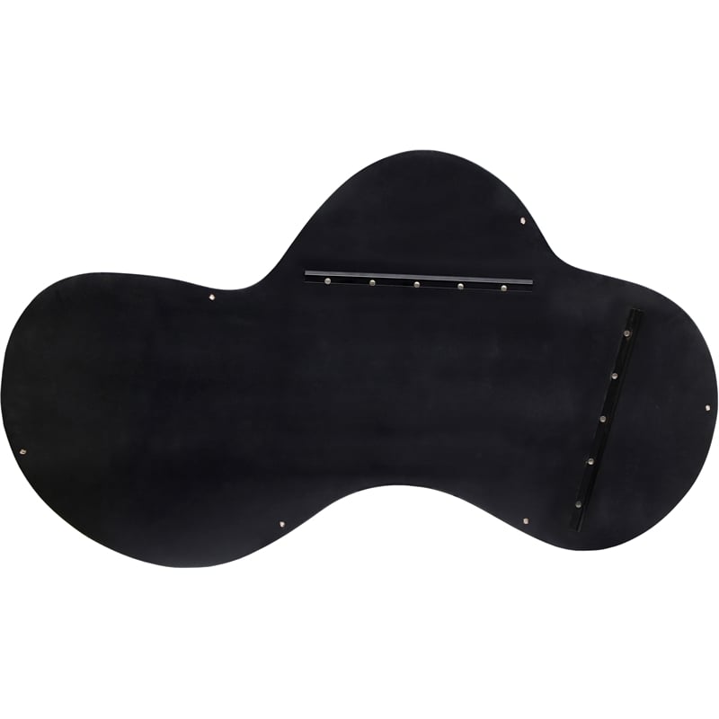 meridian furniture oblique black mirror