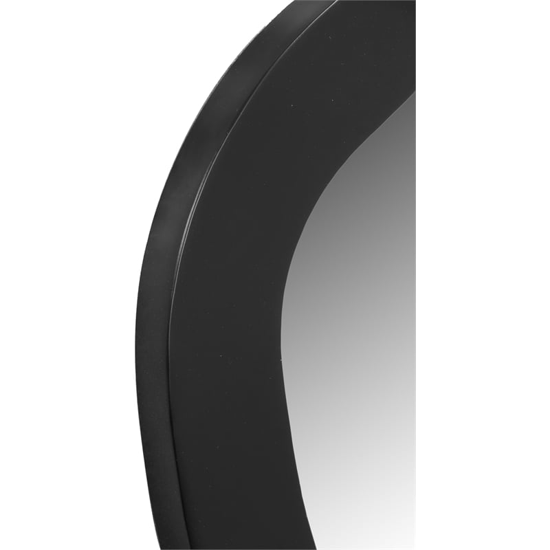 meridian furniture oblique black mirror