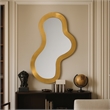 Meridian Furniture Oblique Gold Mirror