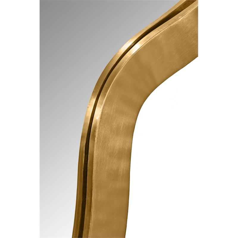 Meridian Furniture Oblique Gold Mirror