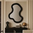 Meridian Furniture Oblique Black Mirror