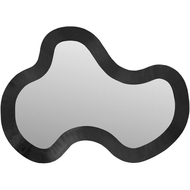 Meridian Furniture Oblique Black Mirror
