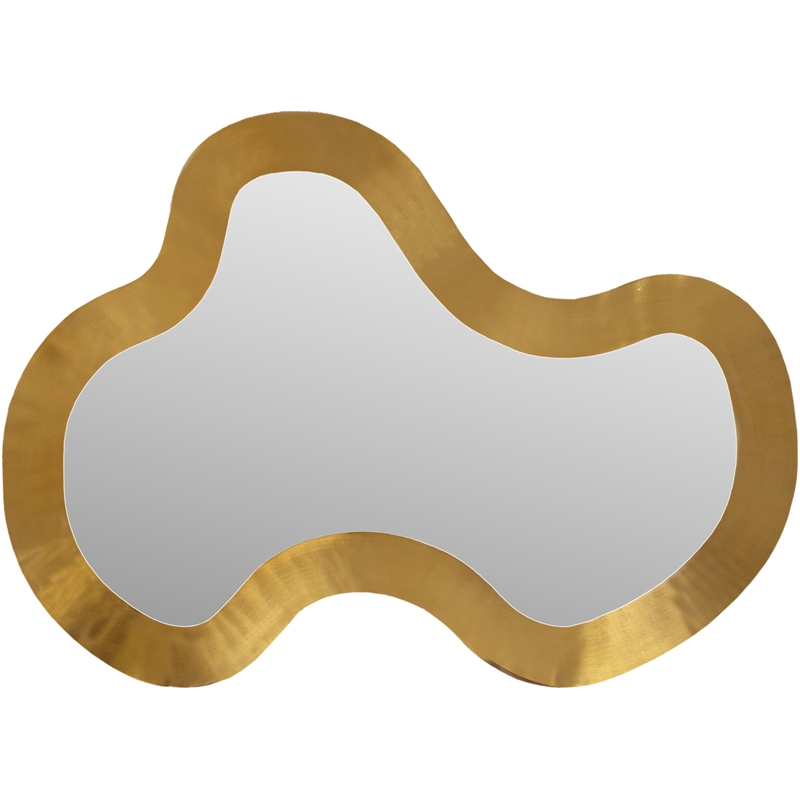 Meridian Furniture Oblique Gold Mirror