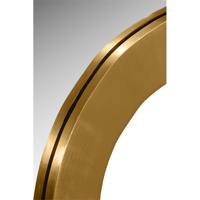 Meridian Furniture Oblique Gold Mirror