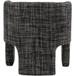 Meridian Furniture Sawyer Black Weaved Fabric Accent Chair