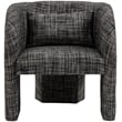 Meridian Furniture Sawyer Black Weaved Fabric Accent Chair