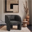 Meridian Furniture Sawyer Black Weaved Fabric Accent Chair