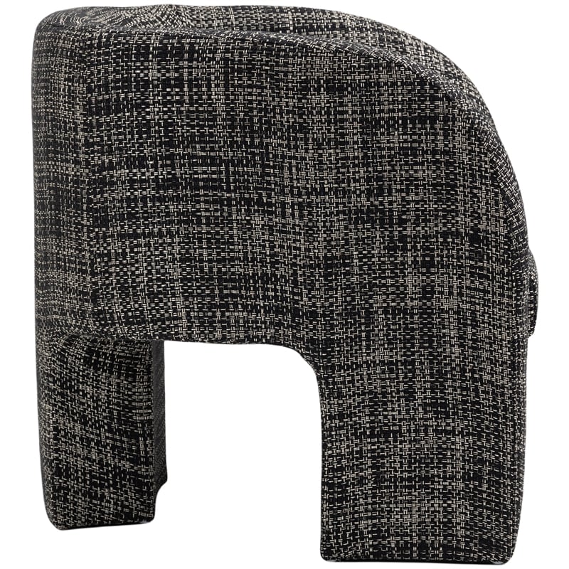 Meridian Furniture Sawyer Black Weaved Fabric Accent Chair