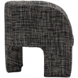Meridian Furniture Sawyer Black Weaved Fabric Accent Chair