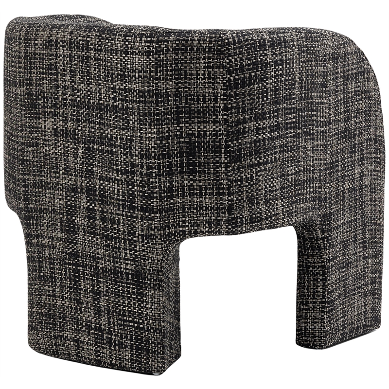 Meridian Furniture Sawyer Black Weaved Fabric Accent Chair