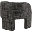 Meridian Furniture Sawyer Black Weaved Fabric Accent Chair