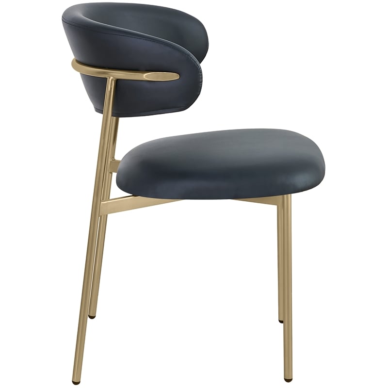 Meridian Furniture Lupita Black Vegan Leather Dining Chair (Set of 2)