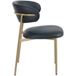 Meridian Furniture Lupita Black Vegan Leather Dining Chair (Set of 2)