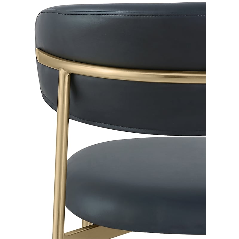 Meridian Furniture Lupita Black Vegan Leather Dining Chair (Set of 2)