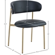 Meridian Furniture Lupita Black Vegan Leather Dining Chair (Set of 2)