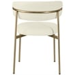 Meridian Furniture Lupita Cream Vegan Leather Dining Chair (Set of 2)