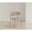 Meridian Furniture Lupita Taupe Vegan Leather Dining Chair (Set of 2)