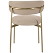 Meridian Furniture Lupita Taupe Vegan Leather Dining Chair (Set of 2)