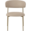 Meridian Furniture Lupita Taupe Vegan Leather Dining Chair (Set of 2)