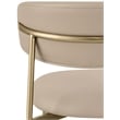 Meridian Furniture Lupita Taupe Vegan Leather Dining Chair (Set of 2)