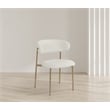 Meridian Furniture Lupita Off White Vegan Leather Dining Chair (Set of 2)